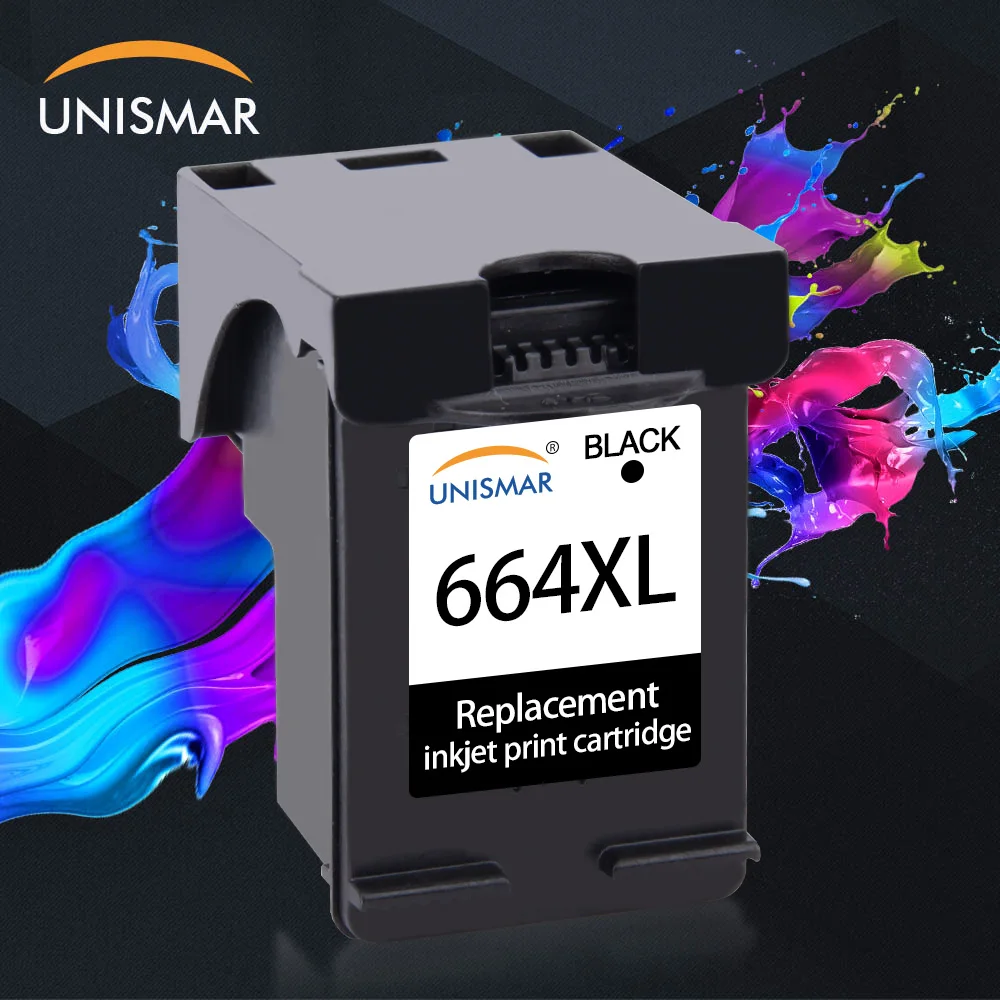 

Unisamr Refillable 664xl Ink Cartridge Replacement for HP664 HP 664 XL DeskJet 1115 2135 3635 1118 2138 3636 3638 4536 4676 5278