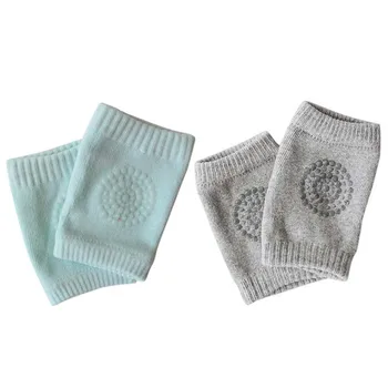 

2 Pair Korean Version Of Infant Socks, Children'S Knee Pads, Leggings, Plastic Bottom, Thickening, Non-Slip Socks, Gray with Gre