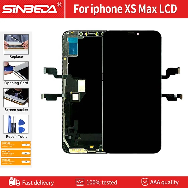 Review Original for apple iPhone Xs Max LCD Display Touch Screen with 3D Touch Digitizer Replacement  with Slightly Flawed