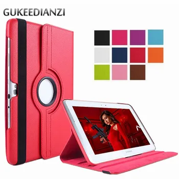 

360 Degree Rotating Case For Samsung Galaxy Note 10.1 GT-N8000 N8010 N8120 10.1 Inch Protective Stand Cover