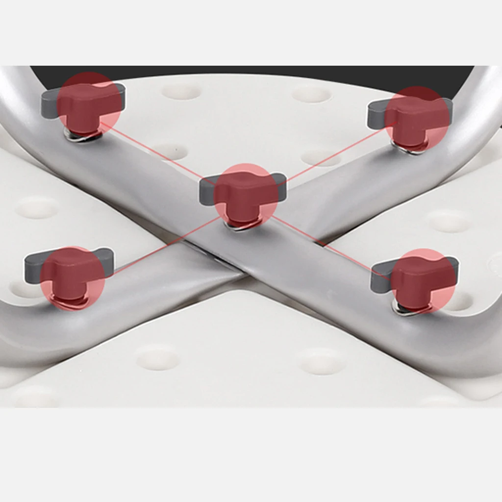 Adjustable Height Bath Stool Aluminum Alloy Bath Seat Anti-slip Shower Stool Chair For Elderly Handicap Home Bathroom Use