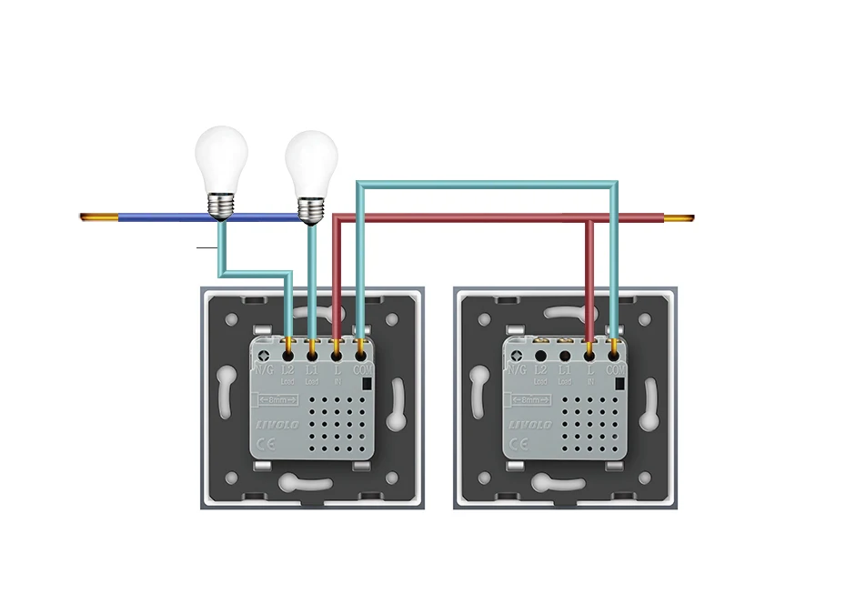 Livolo стандарт ЕС Zigbee умный дом настенный двухполосный сенсорный выключатель, сенсорный Wi-Fi управление приложением, google Home, Alexa, управление эхом