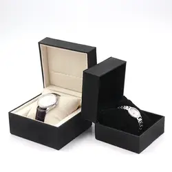 Портативный pu кожаный модный ящик для часов, черный ящик для хранения ювелирных изделий, изысканный дисплей, коробка для хранения
