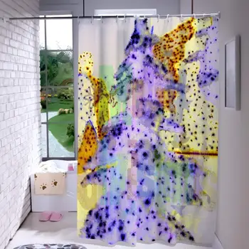 

Shower Curtain 72X72 Inch Liner Christmas Tree Bathroom Home Hotel Heavy Duty Waterproof Decorative