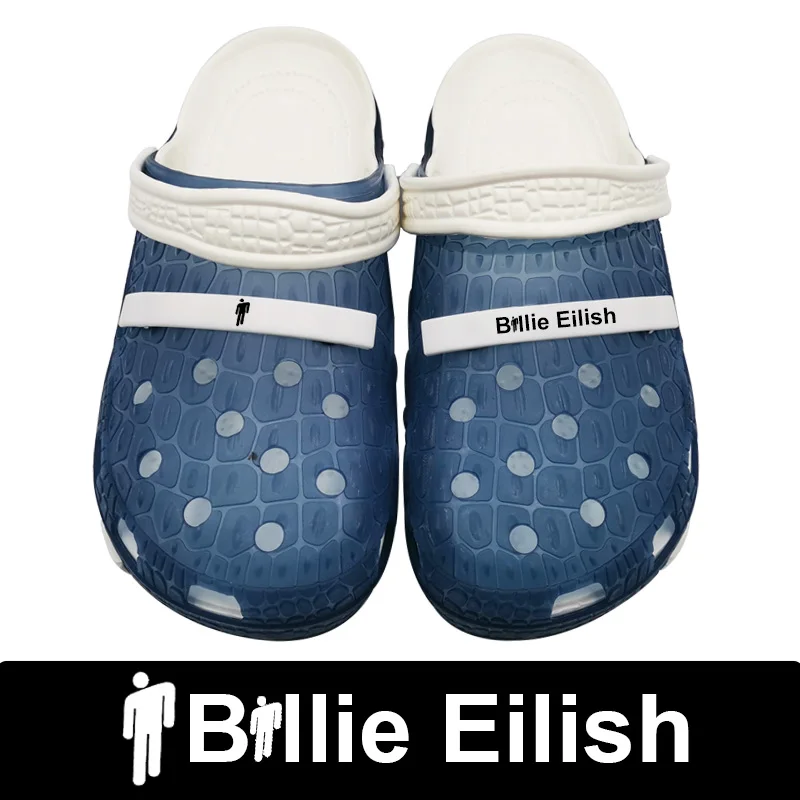 Billie Eilish/мужские сандалии обувь с перфорацией резиновые сабо на кроке для мужчин