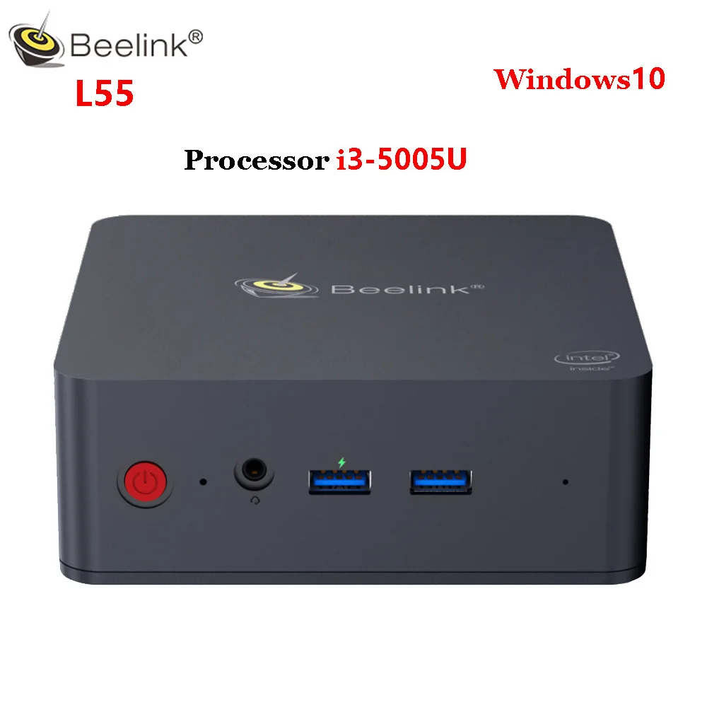 Beelink L55 i3 5005U Мини ПК Windows 10 8 Гб DDR3L 256 ГБ SSD 2 4 + 5 ГГц двойной WiFi 1000 Мбит/с BT4.0