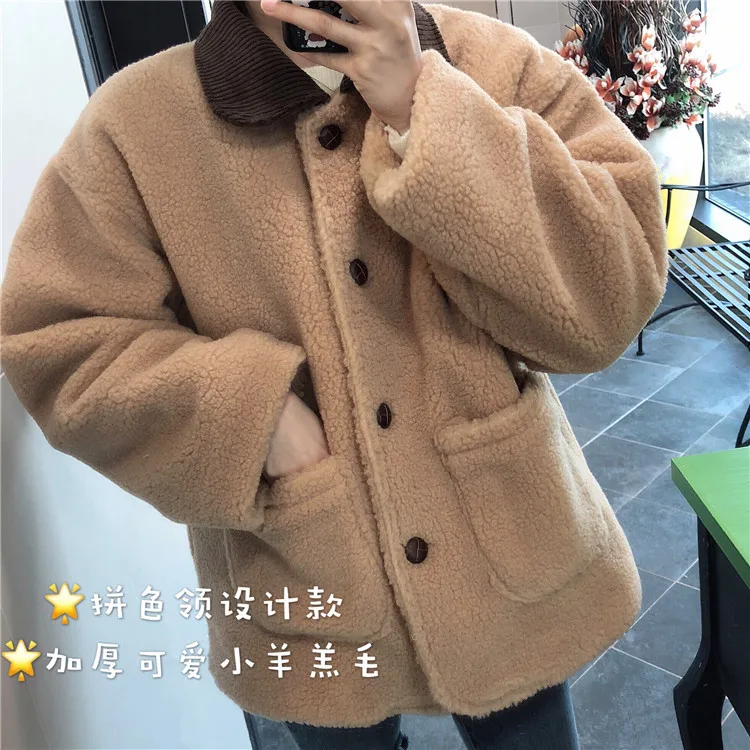 [Rocu Initial] Autumn And Winter New Style by Age Cute Thick Warm Jacket Short Coat 7129