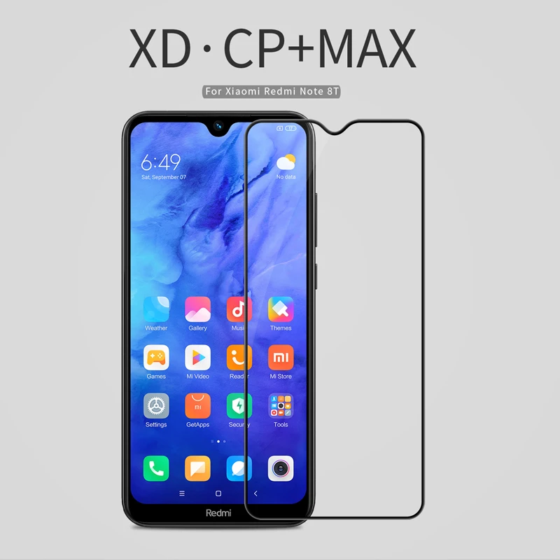 Изогнутое Защитное стекло Nillkin XD CP + MAX закаленное с полным покрытием для Xiaomi Redmi Note