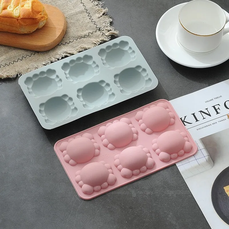 

Net Red 3D Crab Silicone Fondant Cake Mold Baking Pan Food Grade DIY Chocolate Pudding Pastry Candy Baking Appliance