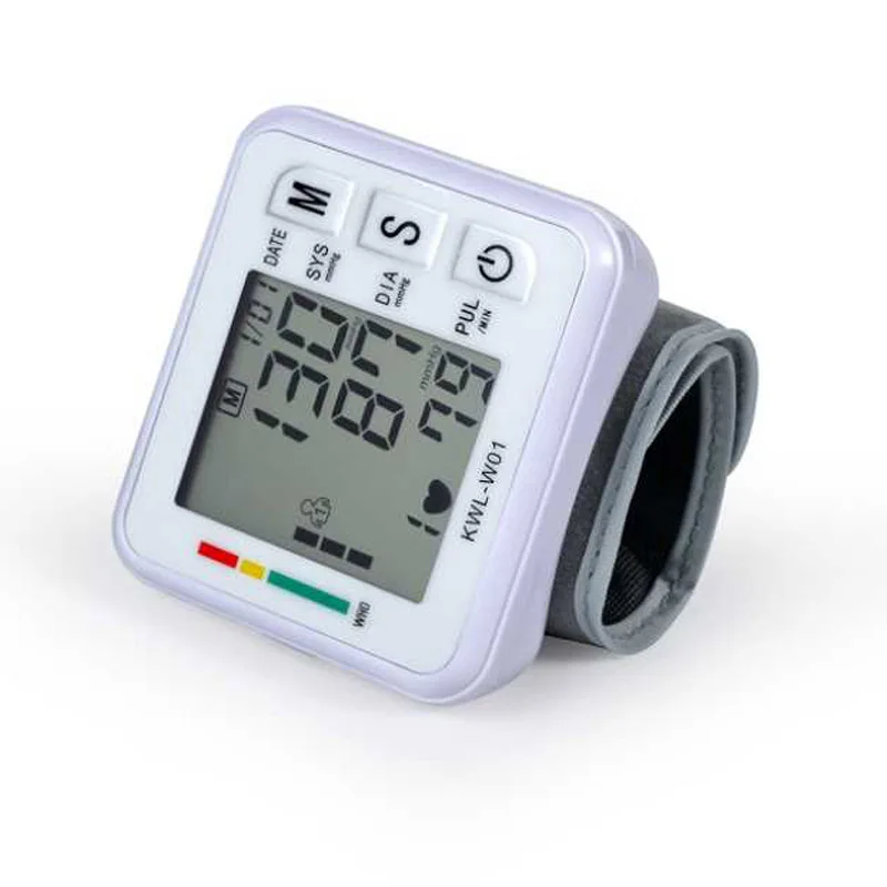 Монитор Сфигмоманометр, автоматический цифровой измеритель артериального давления на запястье, пульсометр, тонометр, пульсометр - Цвет: No voice no box