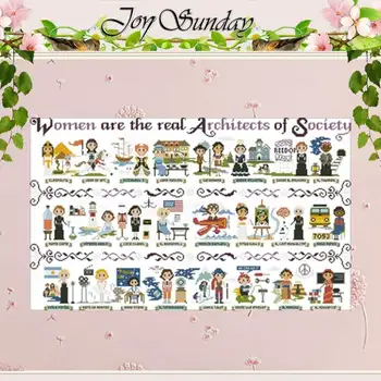 

Social architect patterns counted 11CT 14CT 18CT DIY Cross Stitch Sets wholesale Cross-stitch Kits Embroidery Needlework