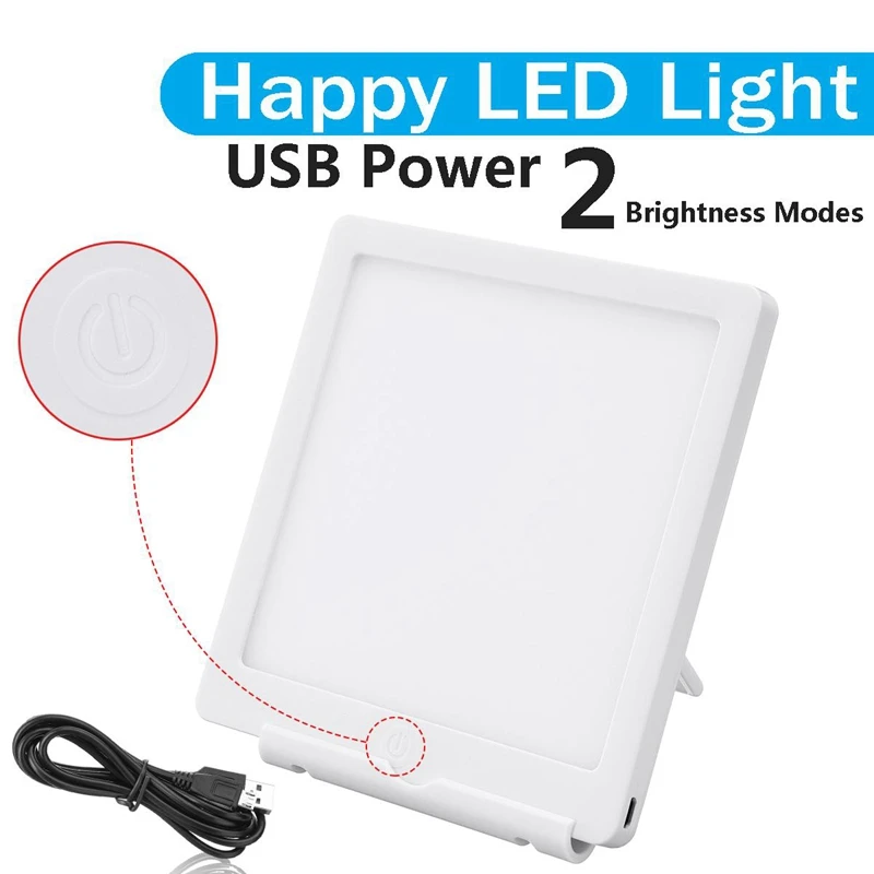 5W светильник для фототерапии Sad 10000 Lux Bionic-Day светильник с аффективным синдромом Usb Led лампа терапия Регулируемый рельеф Listless Fatigued