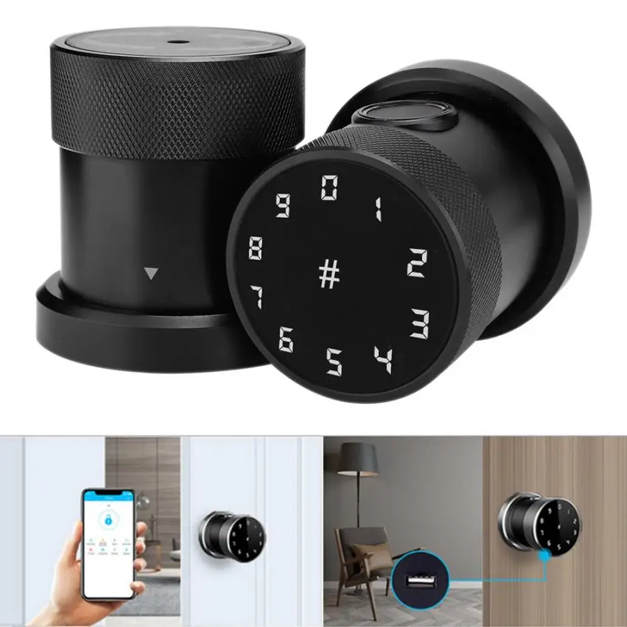 Кардридер пароль по отпечатку пальца безопасный замок для двери Bluetooth Digita APP Smart Sphere smart lock