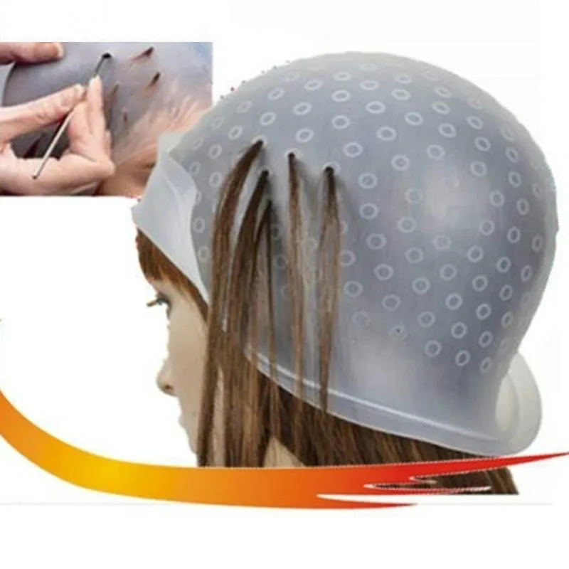 

Reusable Professional Salon Hair Color Coloring Highlighting Dye Cap for Hair Extension Styling Tools Barber Beauty Hair Salon