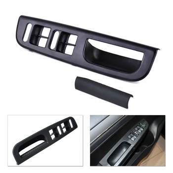 

Black Interior Door Window Switch Control Panel Bezel + Door Handle Trim kit Fit for VW Passat Golf Jetta Bora MK4 1998~ 2005