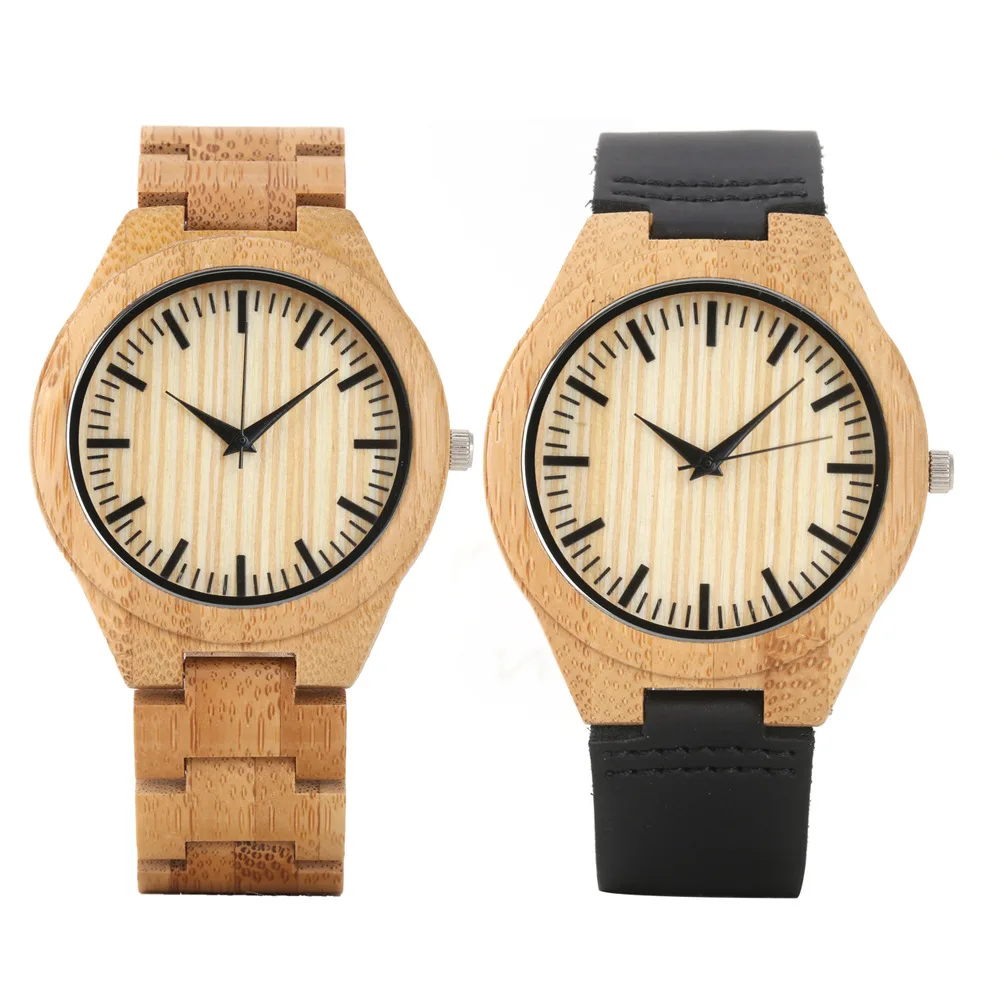 

Measuring Non-with Numbers Wooden Wooden Quartz Watch Maple