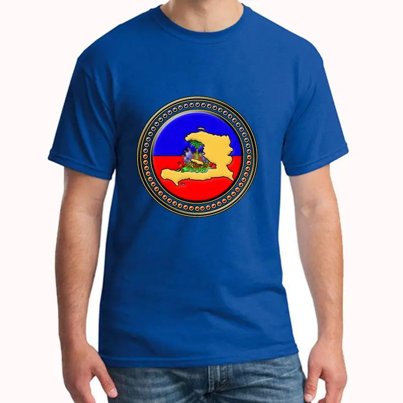 

Custom Haiti Flag Map t-shirt XXXL 4Xl 5XL Famous Casual Kawaii male female t-shirts Classical HipHop Tops