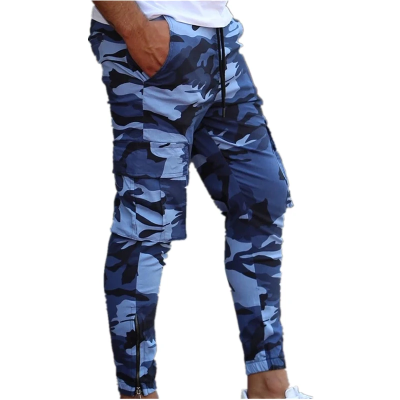 Men's Track Pants Camouflage Leisure Cargo Pants Men Joggers Pants Mens
