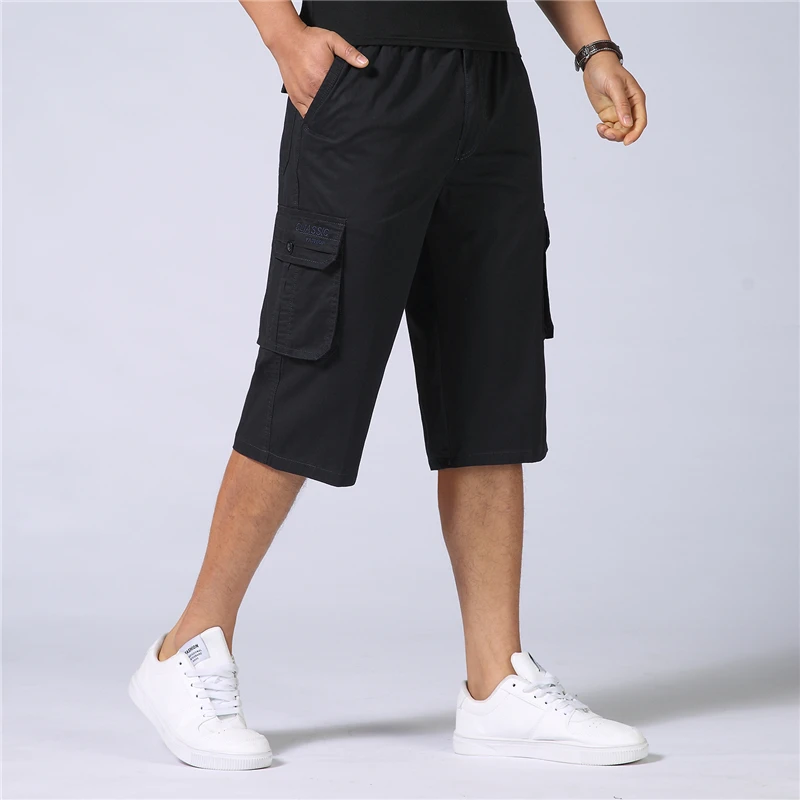 Летние военные карго шорты мужские мешковатые с несколькими карманами повседневные хлопковые свободные шорты мужские армейские тактические шорты мужские размера плюс 5XL 7XL