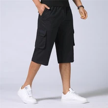 Летние военные карго шорты мужские мешковатые с несколькими карманами повседневные хлопковые свободные шорты мужские армейские тактические шорты мужские размера плюс 5XL 7XL