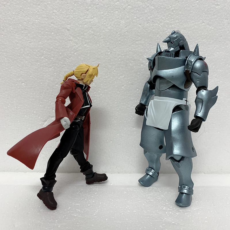 116 Edward Elric Figure Fullmetal Alchemist Revoltech Yamaguchi 117 Alphonse Action S Collection Model Toy Aliexpress
