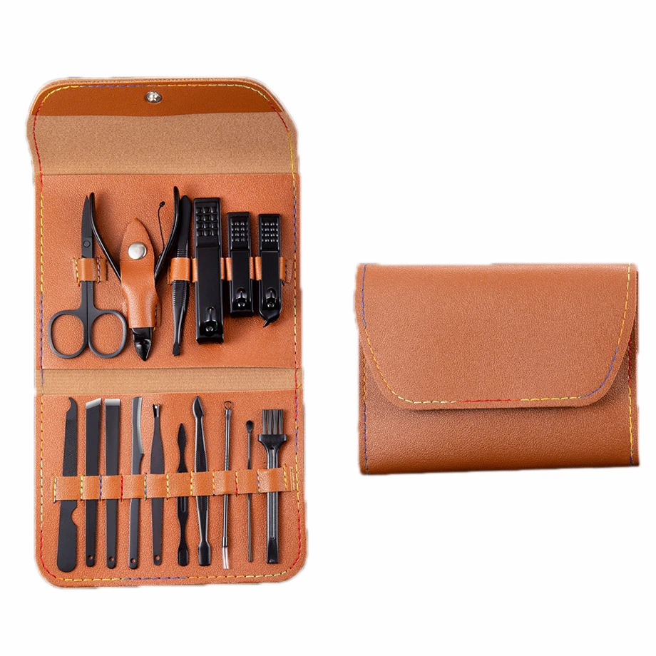 16pcs Pruning Nail Clippers Cutting Pliers Set Single Nail Groove Pedicure Scissors Inflammation Cuticle Clipper Tool Home Tools