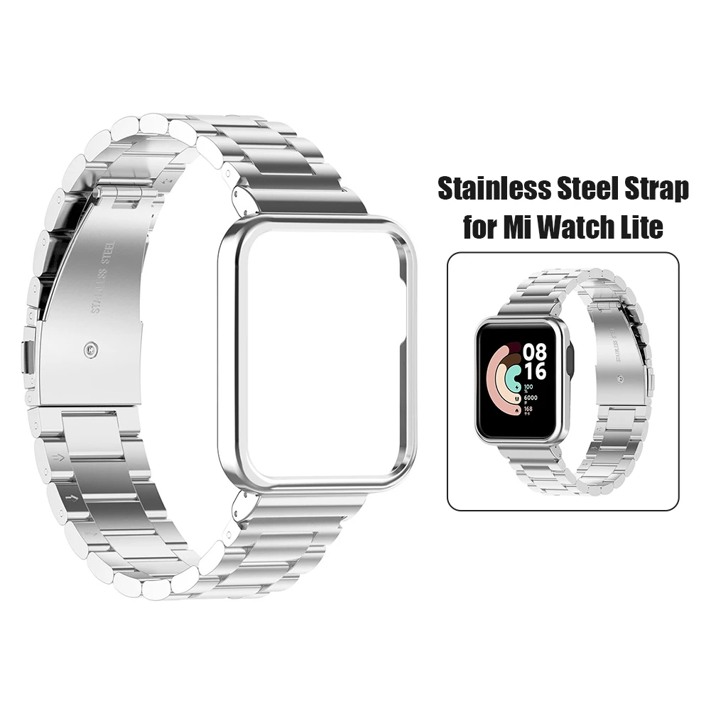 Metal Bracelet For Xiaomi Watch Lite Case Strap Stainless Steel Watchband  For Xiaomi Mi Watch Lite Metal Strap Wrist Band|Smart Accessories| -  AliExpress