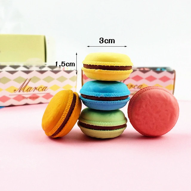 5pcs Cute Cake Rubber Eraser Mini Macaron Color Pencil Erasers Kids Gift  Novelty Stationery Office Material School Supplies F471 - AliExpress