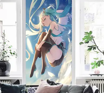 

[Self-Adhesive] 3D Girl 800296 Japan Anime Wall Paper mural Wall Print Decal Wall Murals