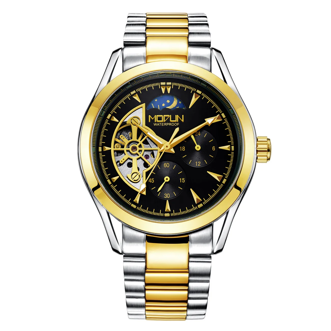 

Luxury Men's Watches Automatic Mechanical Watch for men Top Brand Waterproof Watches Tourbillon Steel Belt Military Wristwatches