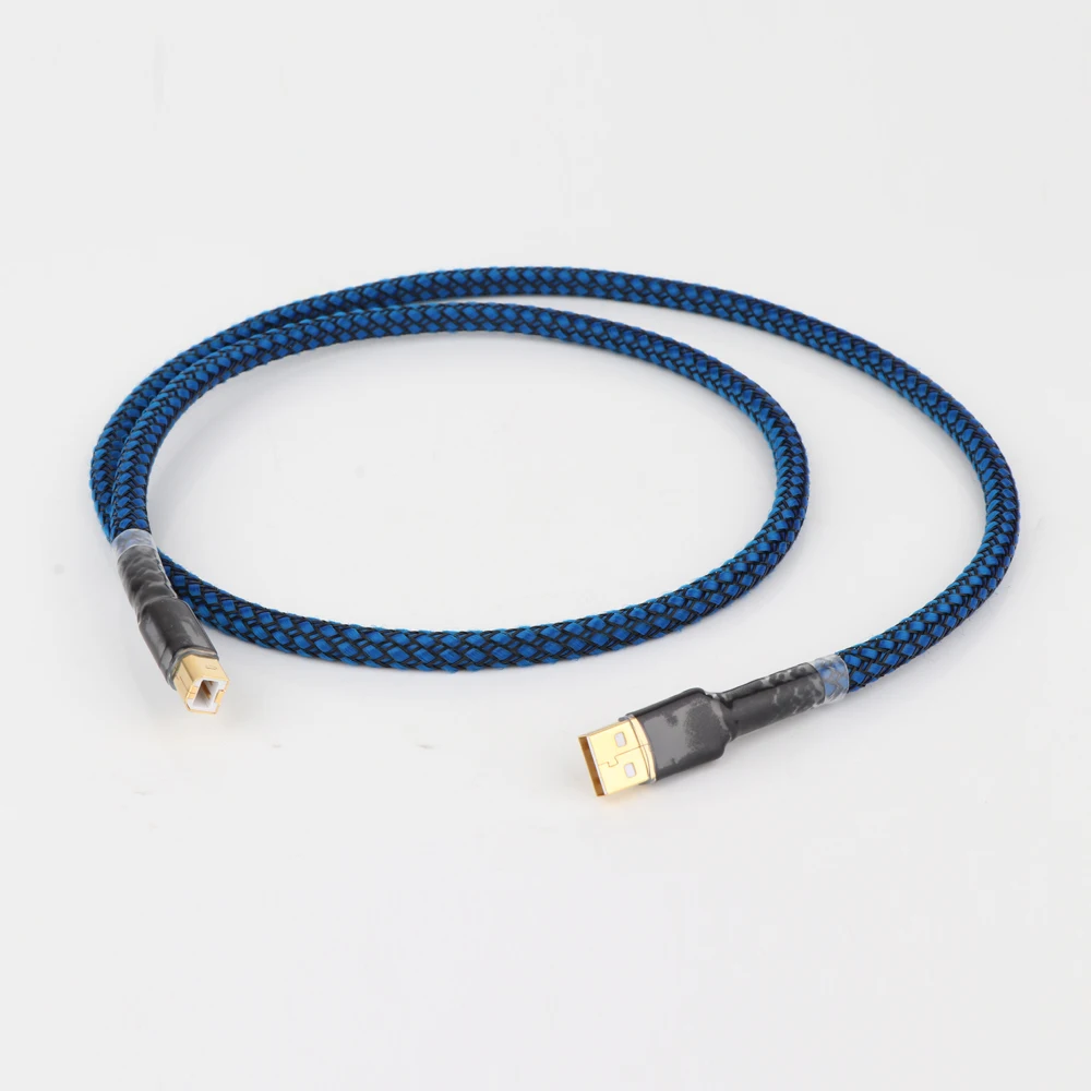 6N OFC медный hi end USB кабель типа A к Type B Fi для передачи данных DAC|Кабели USB| |