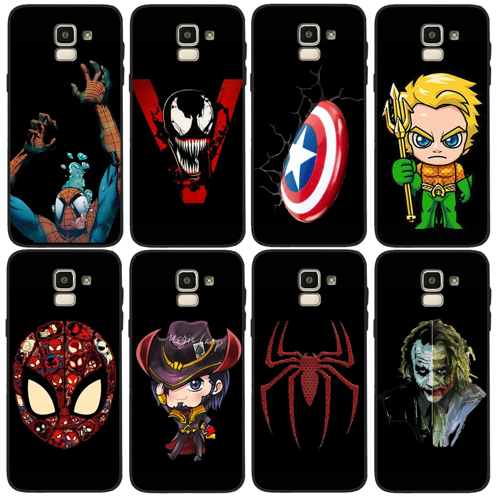 

Mask hero DC for Samsung Galaxy A7 2018 A10 A20 A40 A50 A70 A6 A8 A5 Note 8 9 10 M10 M20 Cover Phone Case Cover Funda Capa