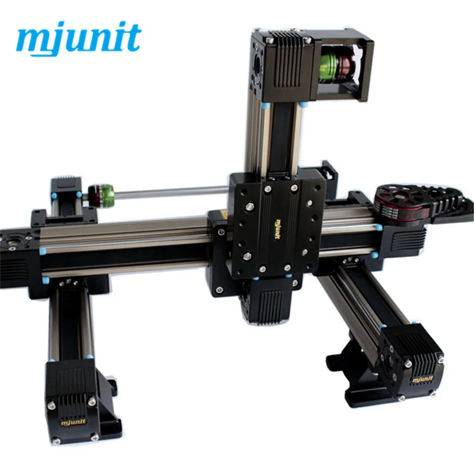 

mjunit automatic spraying gantry linear guide rail with XYZ axis, toothed belt drive linear module, painting slide manipulator