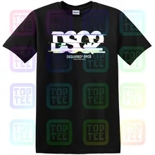 Новая футболка с логотипом Dsq2 и вырезом лодочкой, печатная версия с короткими рукавами, унисекс, Размер: S-3XL