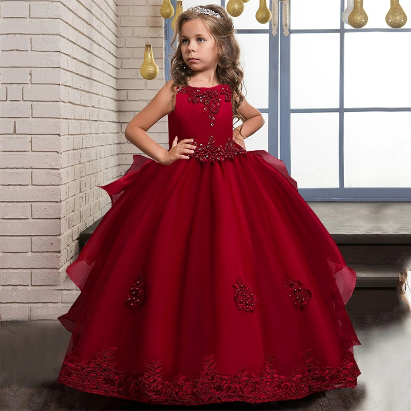 Vestido de alta calidad para niña, Elegante ropa Formal para fiesta de cumpleaños, Navidad, dama de honor, baile graduación, 11 y 12 años| Vestidos| - AliExpress