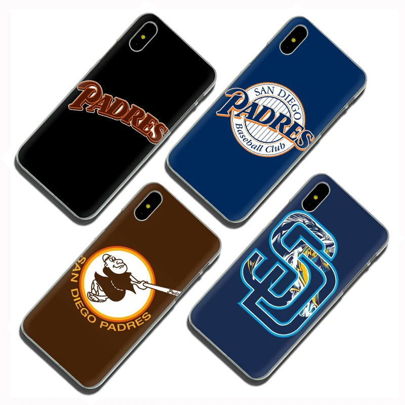 Жесткий чехол для телефона San Diego Padres для iPhone 5 5S 6 6s 7 8 plus X XR XS 11 Pro Max