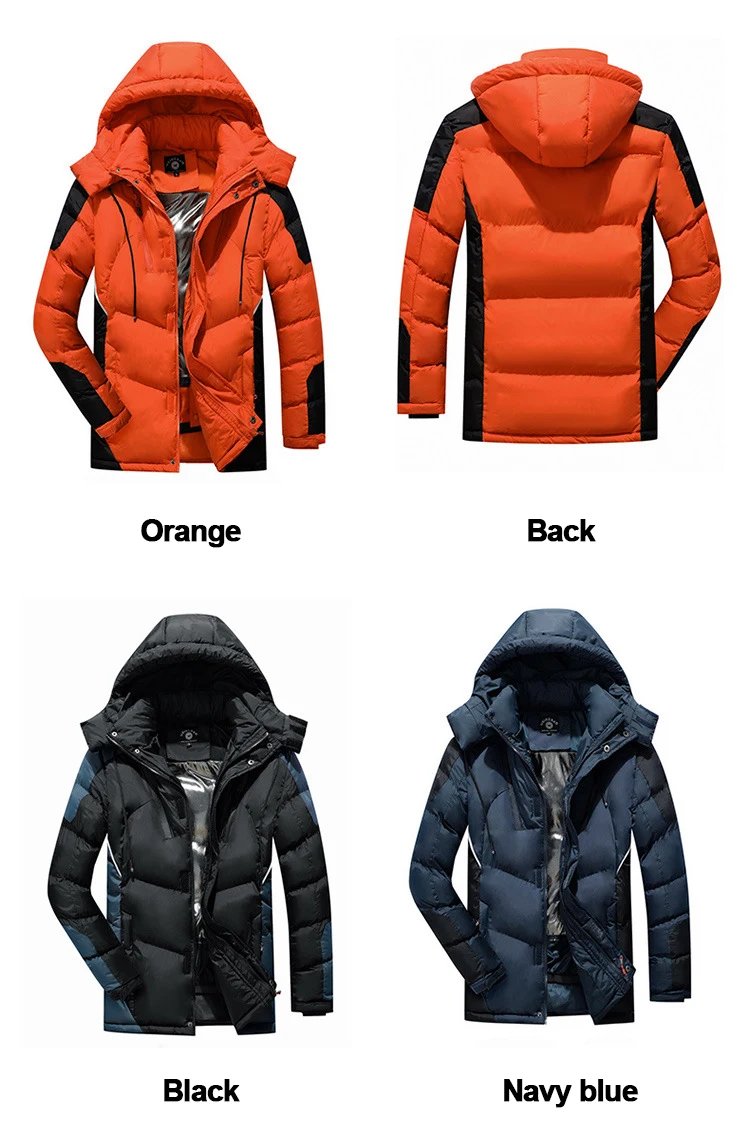 Men Winter Warm Thick Long Parkas Men 2021 New Waterproof Hooded Parkas Jacket Coat Men Autumn Outwear Fashion Casual Parkas Men lightweight parka