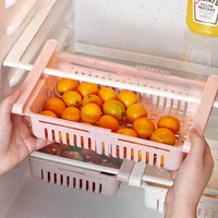 Fridge Organizer Storage Box Refrigerator Drawer Plastic Storage Container Shelf Fruit Egg Food Storage Box Kitchen