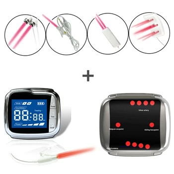 

Pain Relief Diabetes Hypertension Red Laser Therapy Medical Device Equipment Laser Wrist Watch Clinic Proved