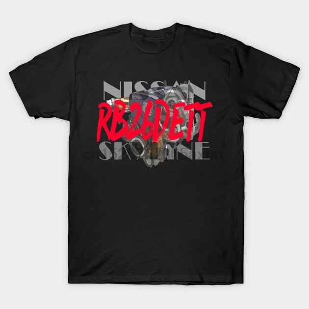 RB26DET T-Shirt Clothes Popular Crewneck 100% Cotton Tees Funny Tops T Shirt | Мужская одежда