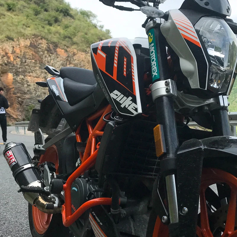Мотоцикл выхлопной Системы трубы для 2012- KTM 200 390 Duke 390 наконечники глушителя Соединительная труба среднего звена слипоны изменения