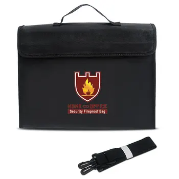 

Fire proof pouch Money Document safe bag Fire Resistant material New