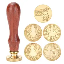 Ретро Конверт различные узоры запечатывания воск медный штамп DIY заказ поставки Свадебный пост подарок