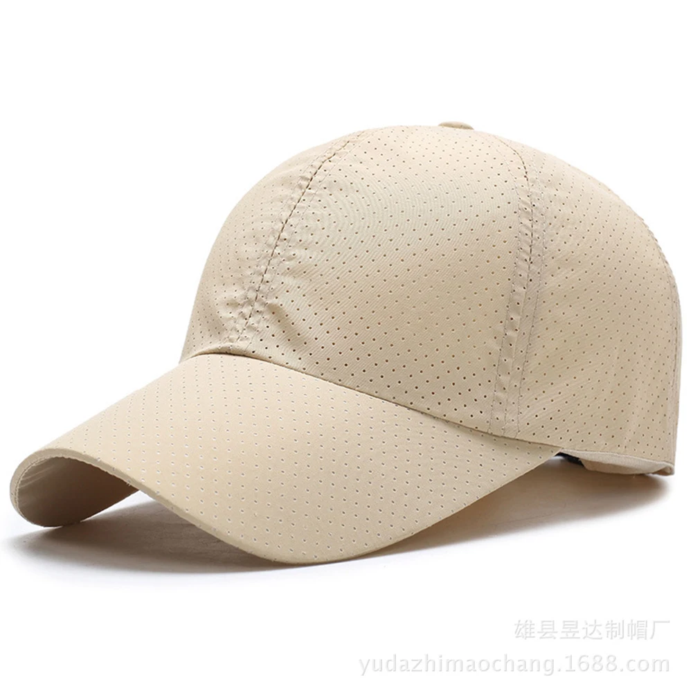 Women Hat Curved Sun Visor Light Board Solid Color Baseball Cap Girl Hat Outdoor Sun Hat Adjustable Sports caps in summer - Цвет: Бежевый