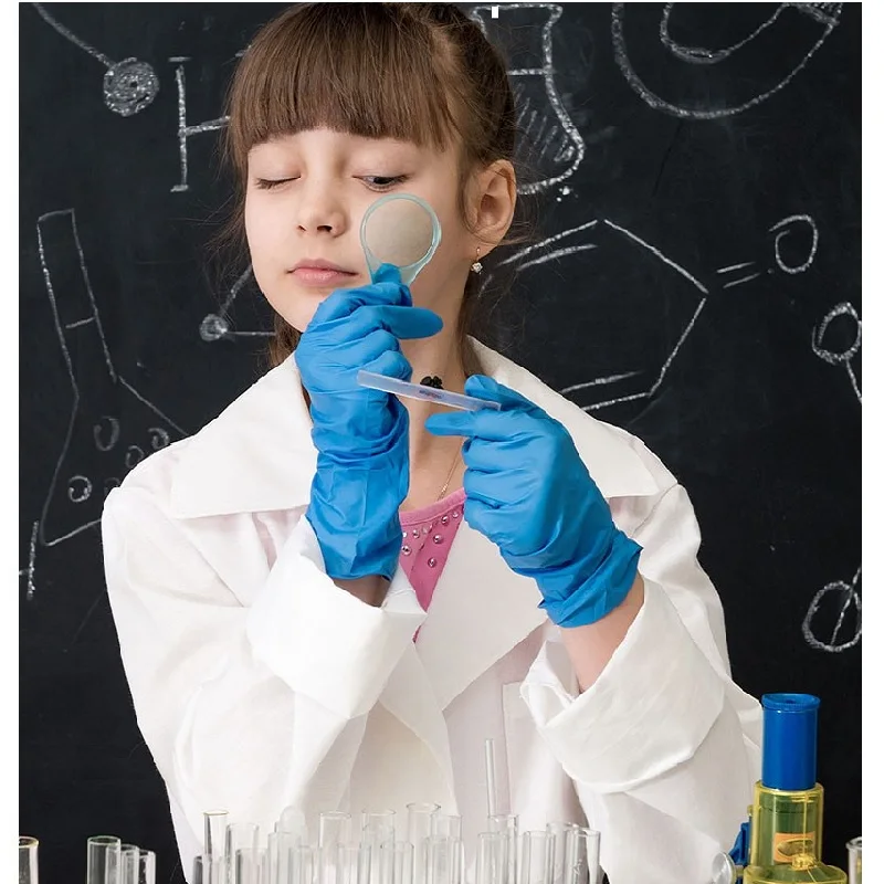 100/20pcs Disposable Children Gloves Nitrile Latex for Kids Home Cleaning