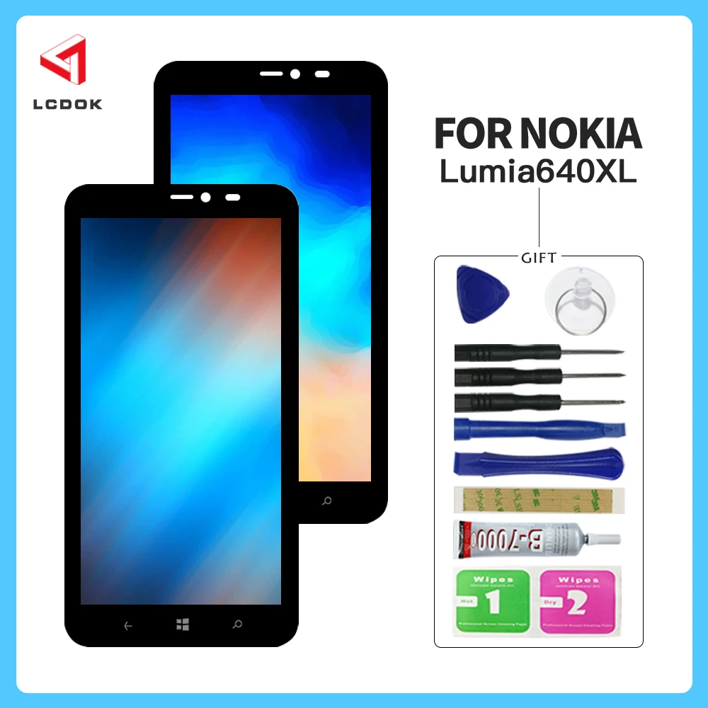 100% Tested Screen For Nokia Lumia 640 XL RM-1062 RM-1063 RM-1065 LCD Display Touch Digitizer Assembly Panel Parts | Мобильные