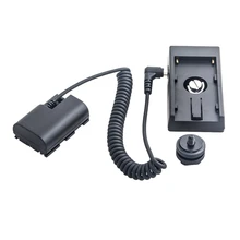 Топ Np-F970 Lp-E6 полный декодирование манекен батарея пластина адаптер пружинный кабель для Canon Eos батарея адаптер