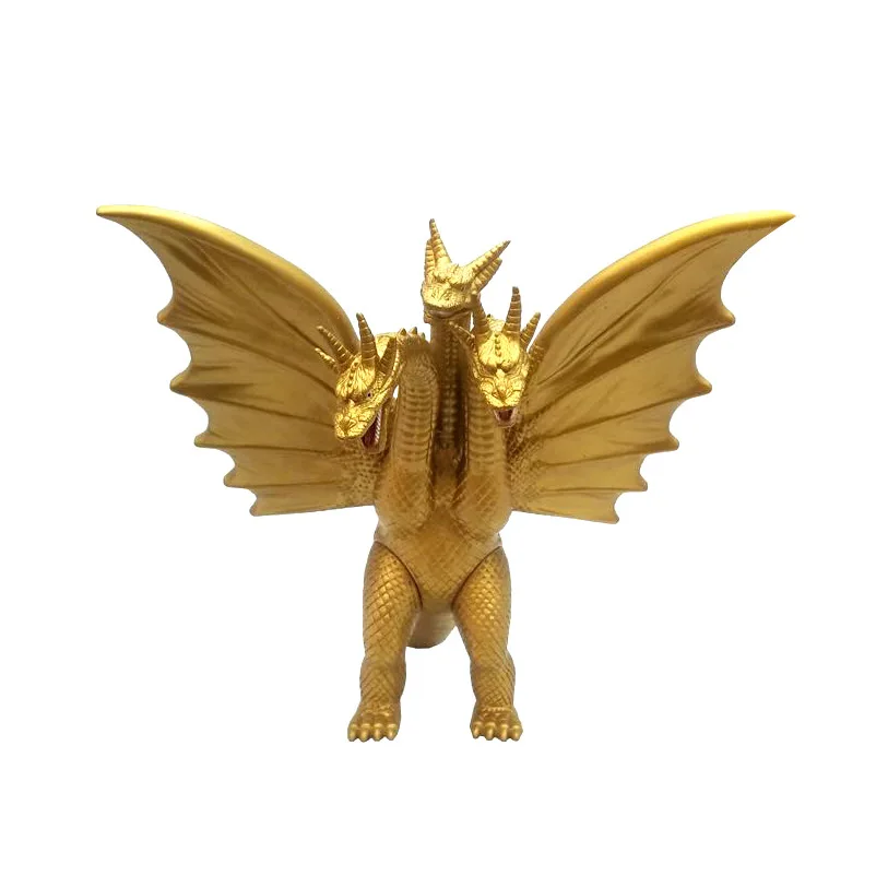 

Godzilla 2 Monster King of a Dragon with Three Heads King Quito Pull 18CM Gold Dragons Garage Kit Doll Model Decoration