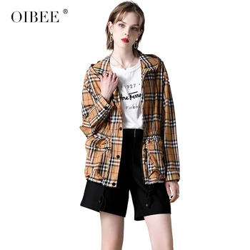 

Ou Pyrene Hooded Short Jacket 2020 Spring/Summer Women's New Fashion Loose Casual Anti-Since Wild Long Sleeve Jacket Women