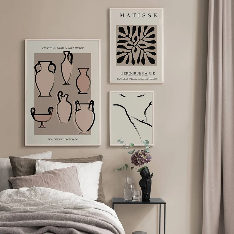 

Modern Matisse Canvas Poster Abstract Women Sexy Body Line Wall Art Print Painting Ceramics Decoration Picture Nordic Home Decor